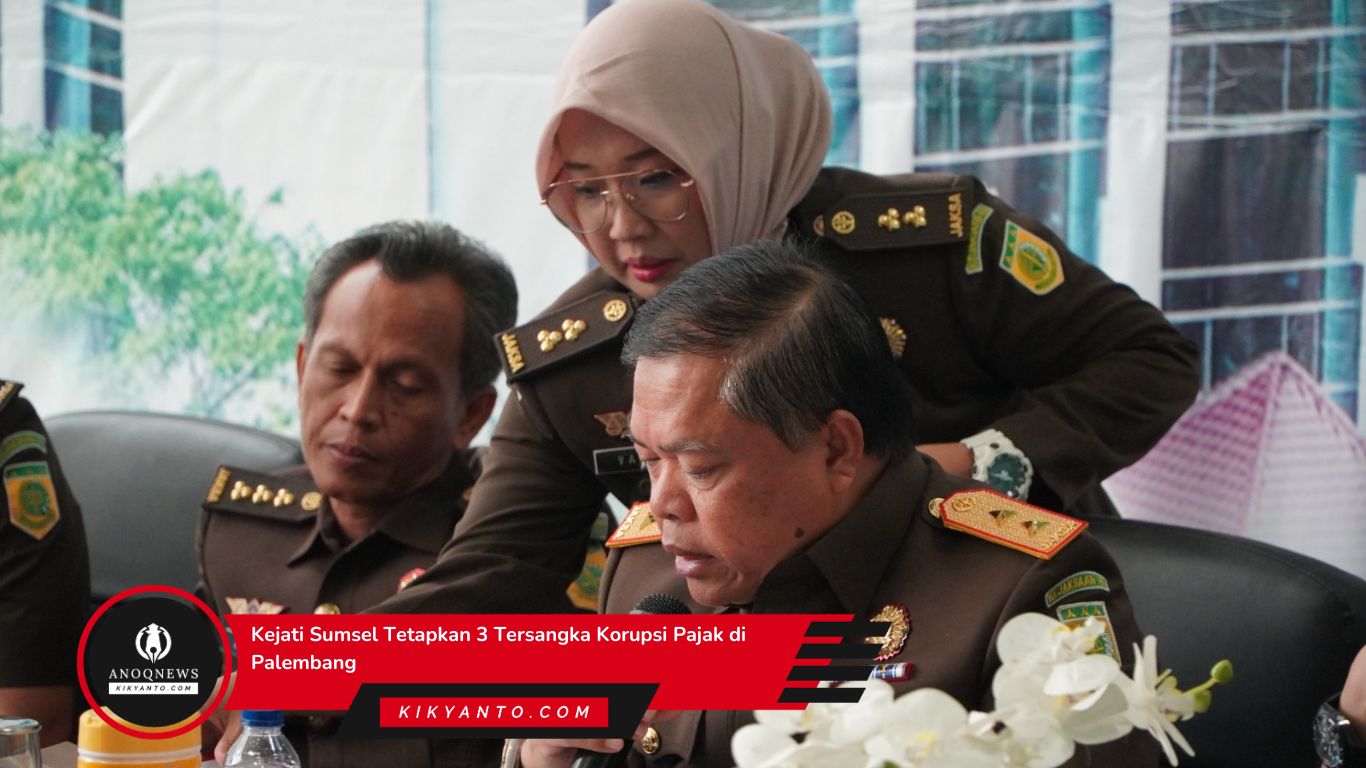 Kejati Sumsel Tetapkan 3 Tersangka Korupsi Pajak di Palembang