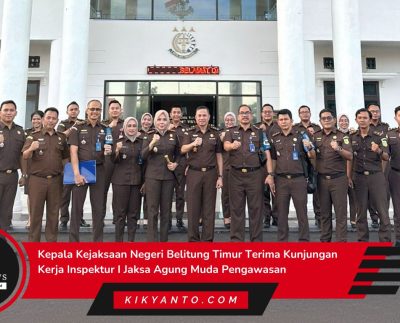 Kepala Kejaksaan Negeri Belitung Timur Terima Kunjungan Kerja Inspektur I Jaksa Agung Muda Pengawasan