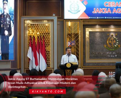 Jaksa Agung ST Burhanuddin: Membangun Moralitas Insan Muda Adhyaksa untuk Kejaksaan Modern dan Berintegritas